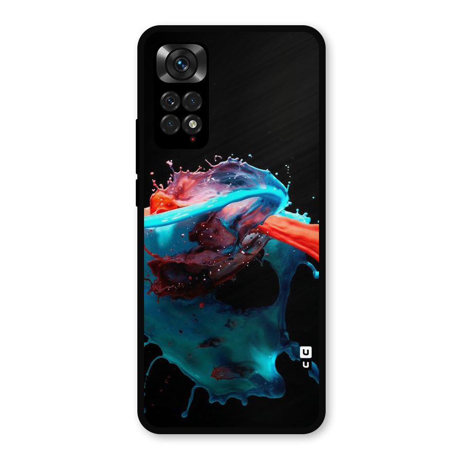 Colour War Metal Back Case for Redmi Note 11s