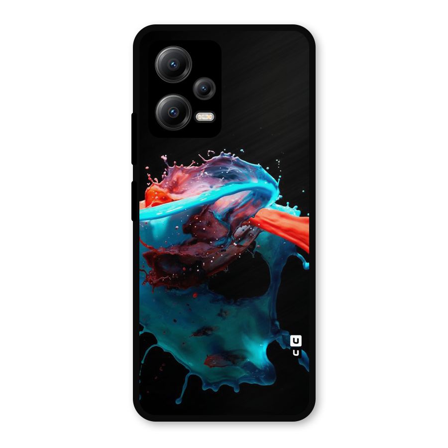 Colour War Metal Back Case for Redmi Note 12 5G
