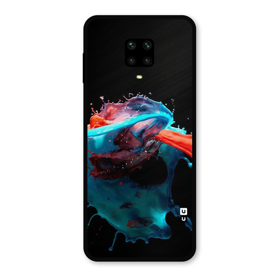 Colour War Metal Back Case for Redmi Note 9 Pro