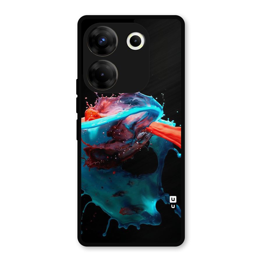 Colour War Metal Back Case for Tecno Camon 20 Pro