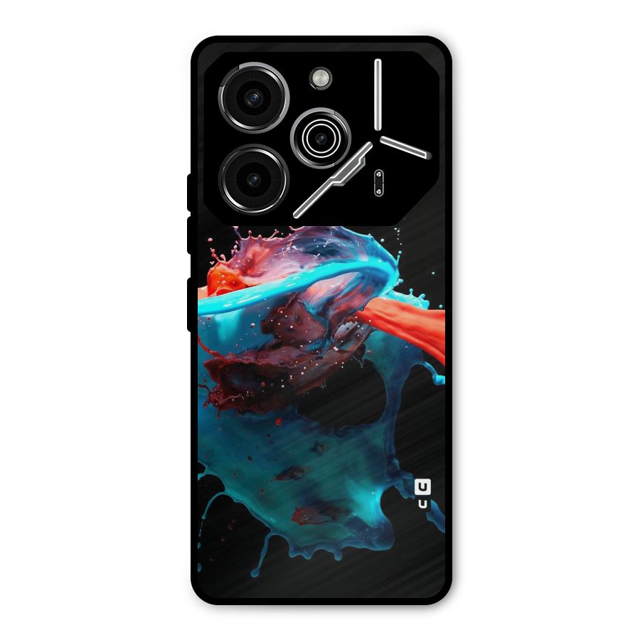 Colour War Metal Back Case for Tecno Pova 6 Pro