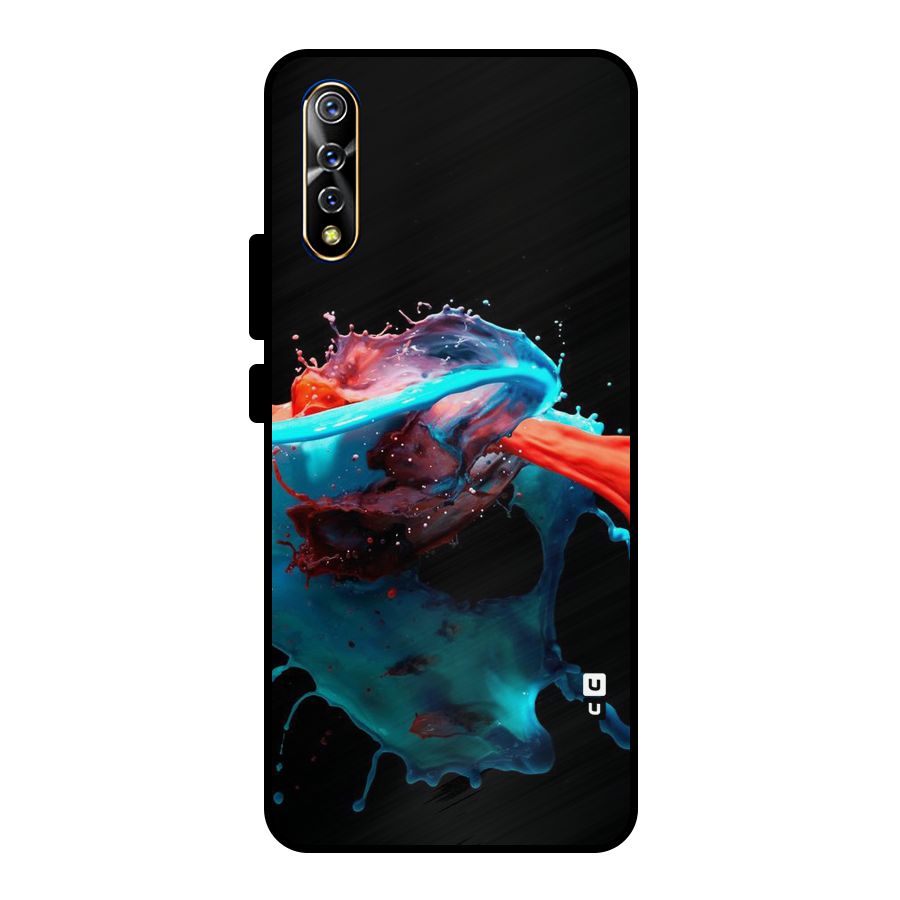 Colour War Metal Back Case for Vivo S1