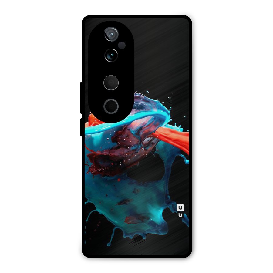 Colour War Metal Back Case for Vivo T3 Ultra