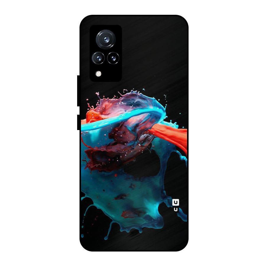 Colour War Metal Back Case for Vivo V21 5G