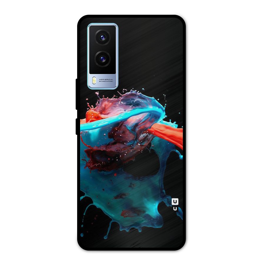Colour War Metal Back Case for Vivo V21e 5G