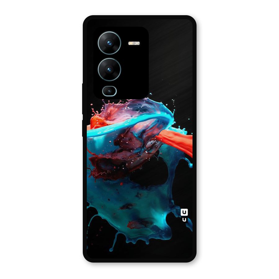 Colour War Metal Back Case for Vivo V25 Pro