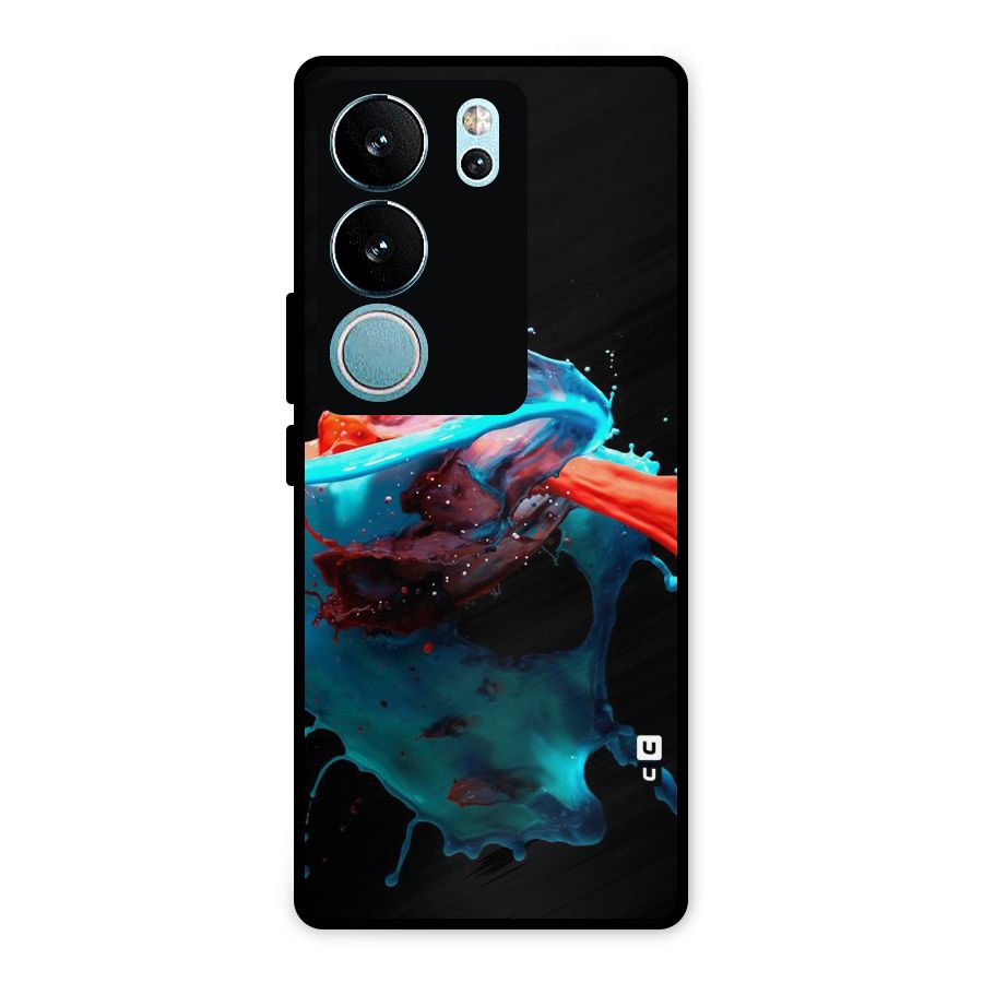 Colour War Metal Back Case for Vivo V29