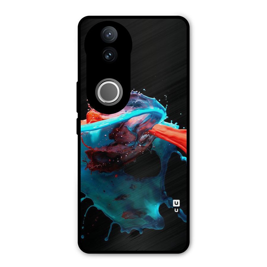 Colour War Metal Back Case for Vivo V50e