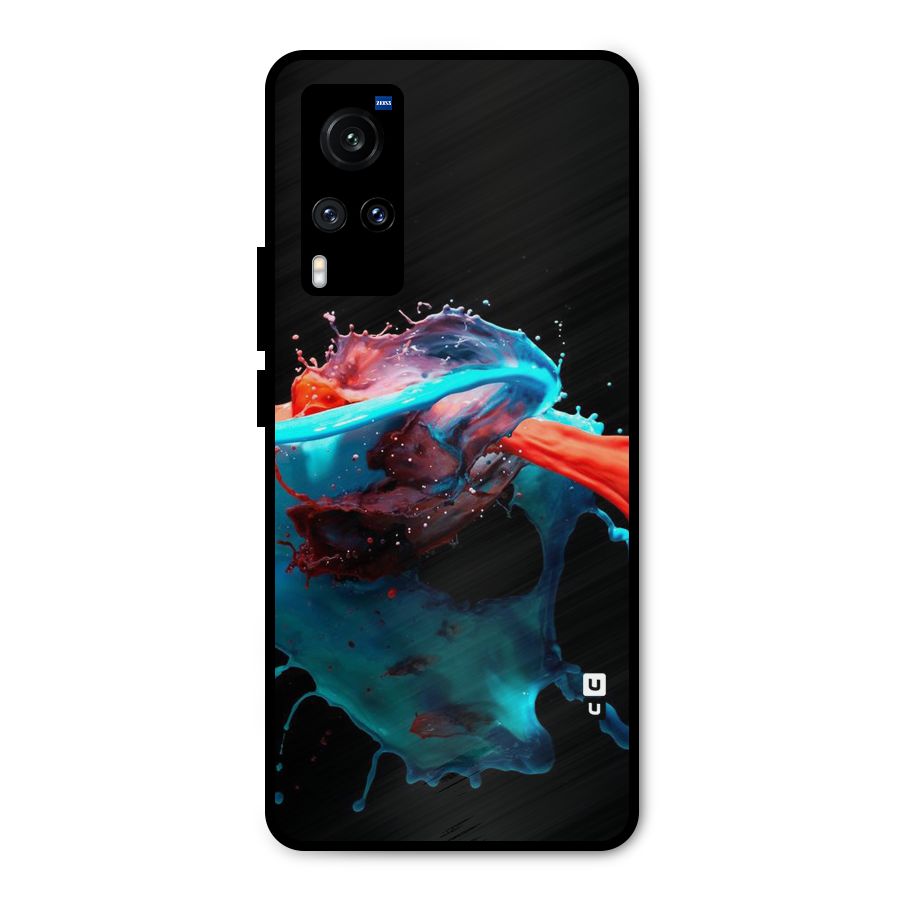 Colour War Metal Back Case for Vivo X60