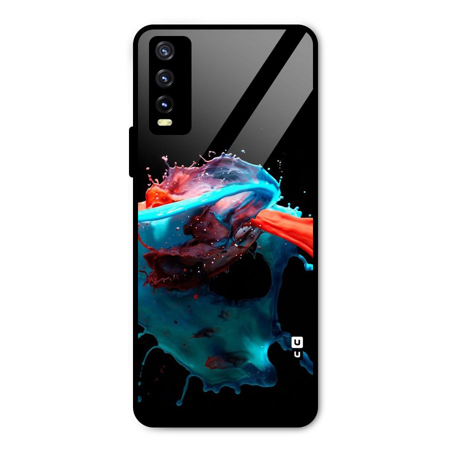 Colour War Metal Back Case for Vivo Y20