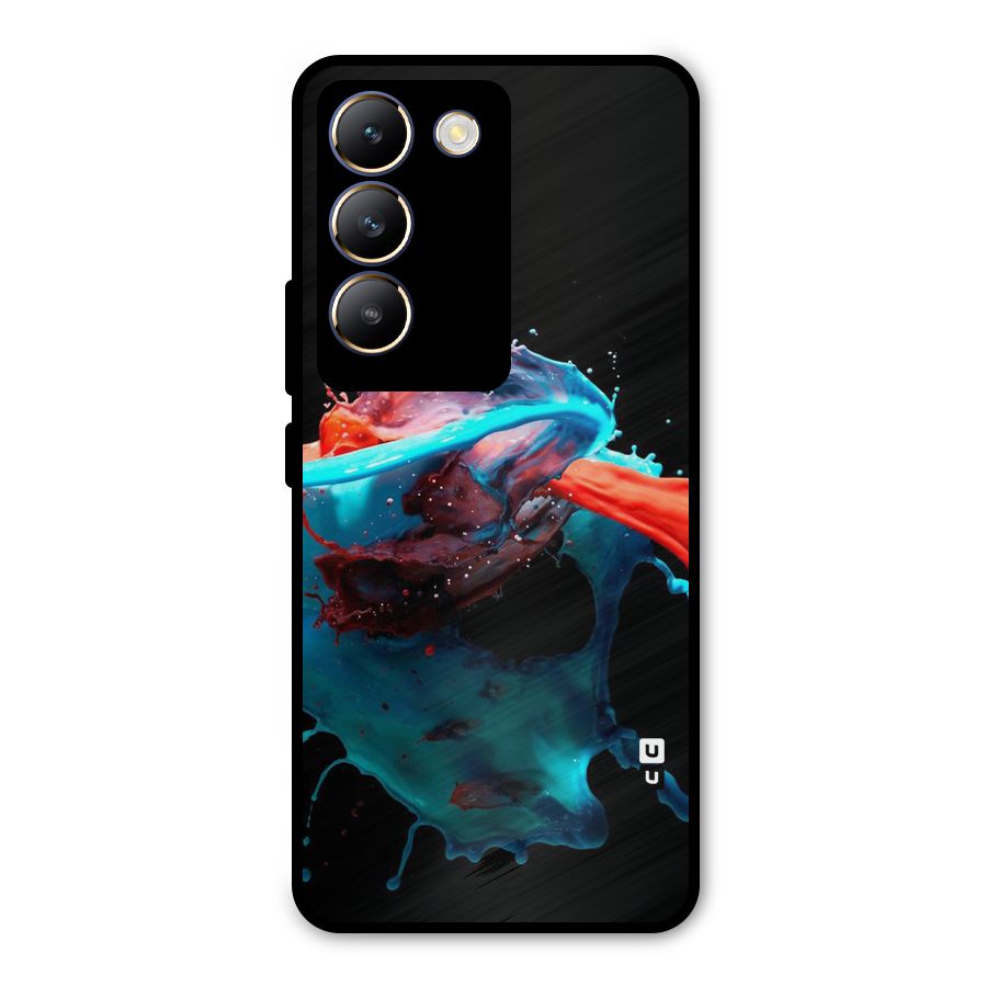 Colour War Metal Back Case for Vivo Y200e