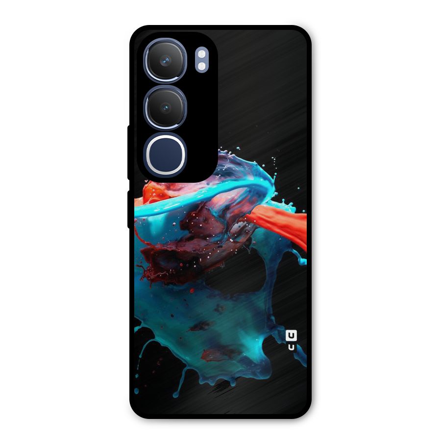 Colour War Metal Back Case for Vivo Y29