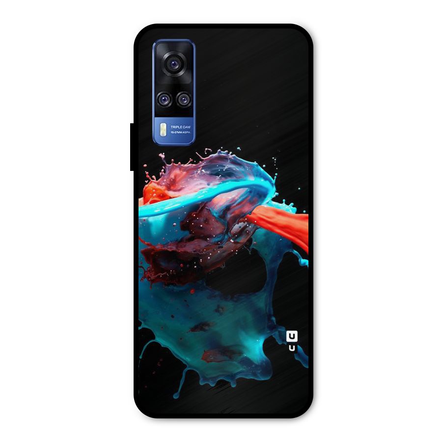 Colour War Metal Back Case for Vivo Y31