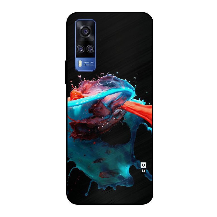 Colour War Metal Back Case for Vivo Y51