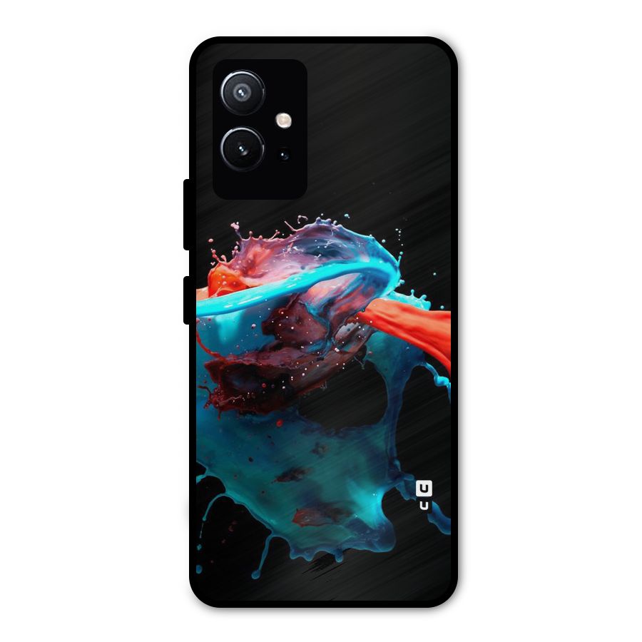Colour War Metal Back Case for Vivo Y75 5G