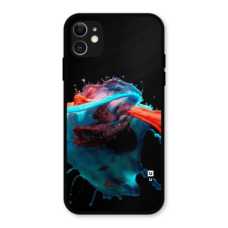 Colour War Metal Back Case for iPhone 11