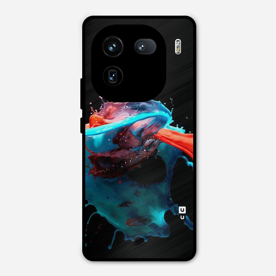 Colour War Metal Back Case for iQOO 12