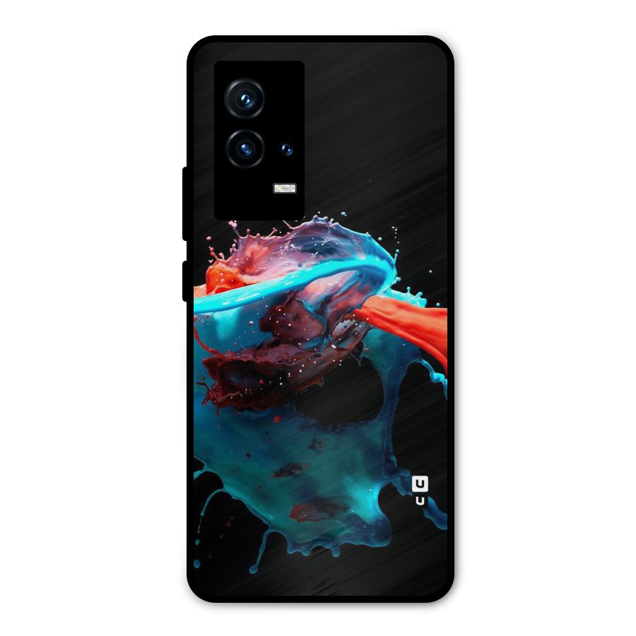 Colour War Metal Back Case for iQOO 9 5G