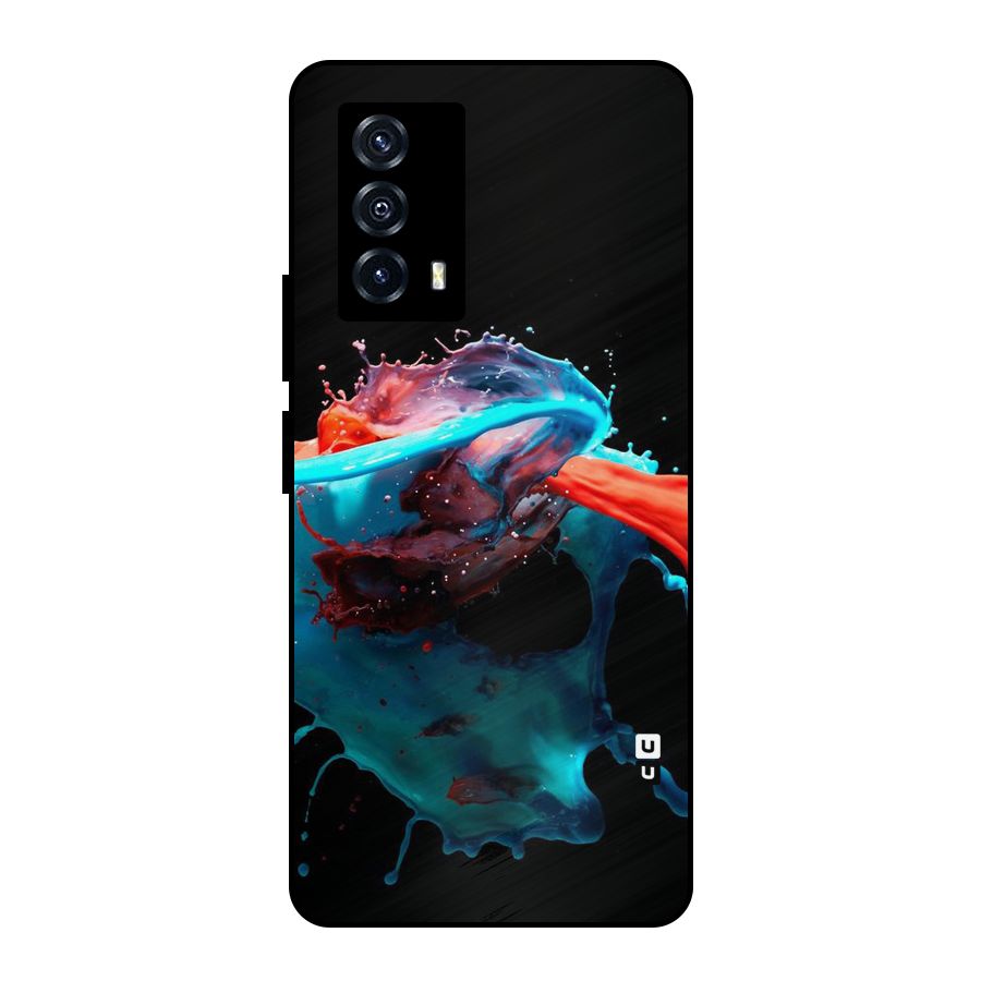 Colour War Metal Back Case for iQOO Z5