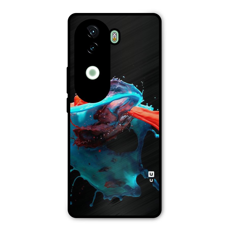 Colour War Metal Back Case for iQOO Z9s