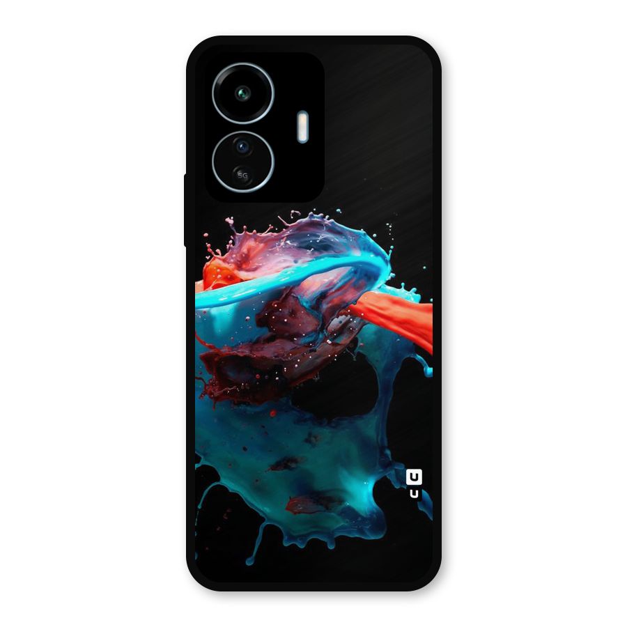 Colour War Metal Back Case for vivo iQOO Z6 Lite 5G