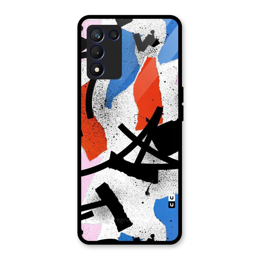 Coloured Abstract Art Glass Back Case for Realme 9 5G Speed