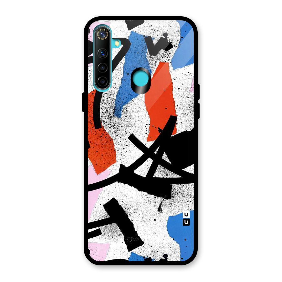 Coloured Abstract Art Glass Back Case for Realme Narzo 10