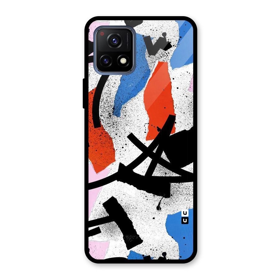 Coloured Abstract Art Glass Back Case for Vivo Y72 5G