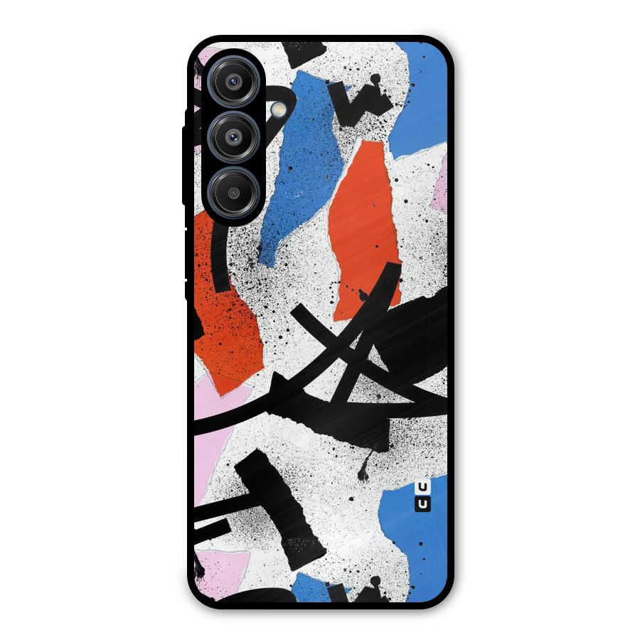 Coloured Abstract Art Metal Back Case for Galaxy A16 5G