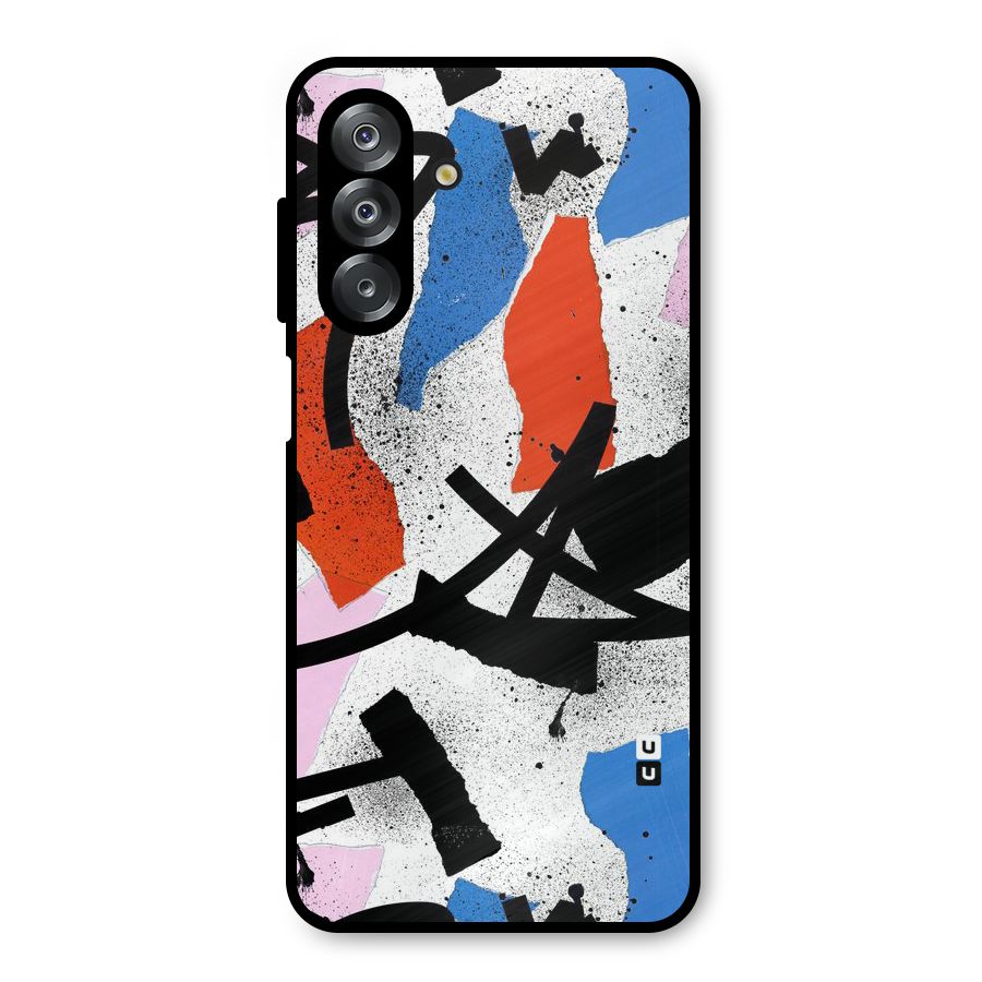 Coloured Abstract Art Metal Back Case for Galaxy A26