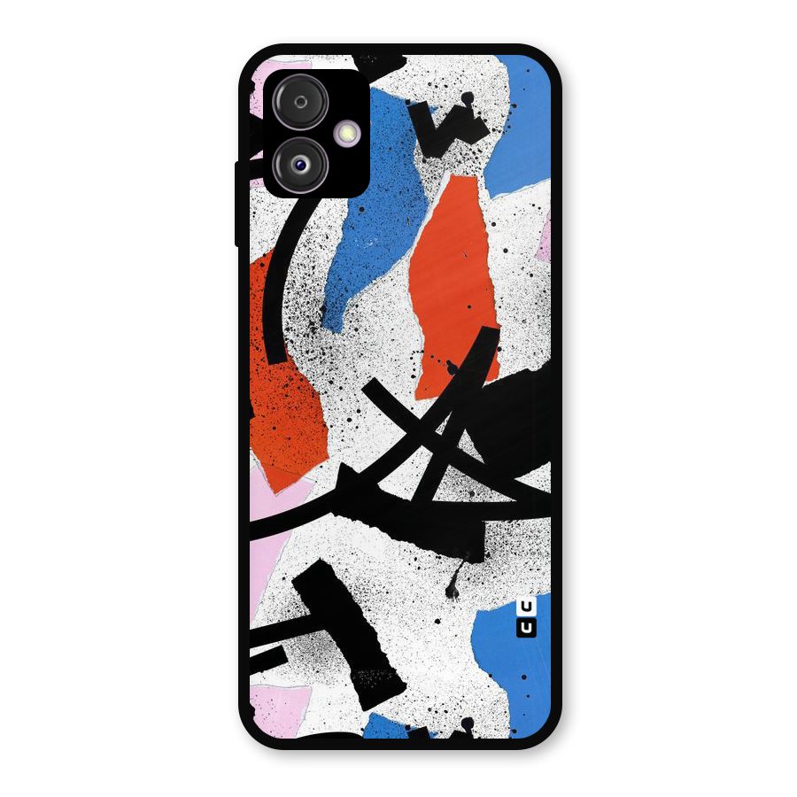 Coloured Abstract Art Metal Back Case for Galaxy F14