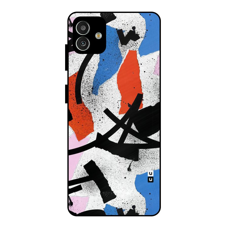 Coloured Abstract Art Metal Back Case for Galaxy M13 5G