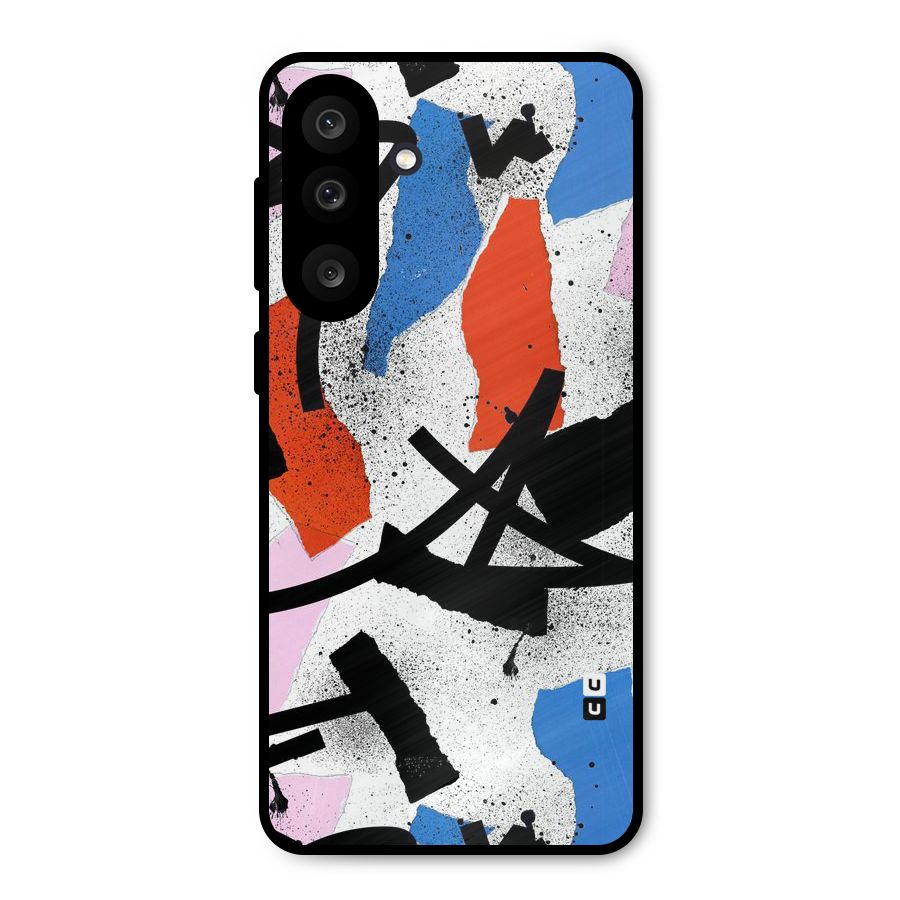 Coloured Abstract Art Metal Back Case for Galaxy M56