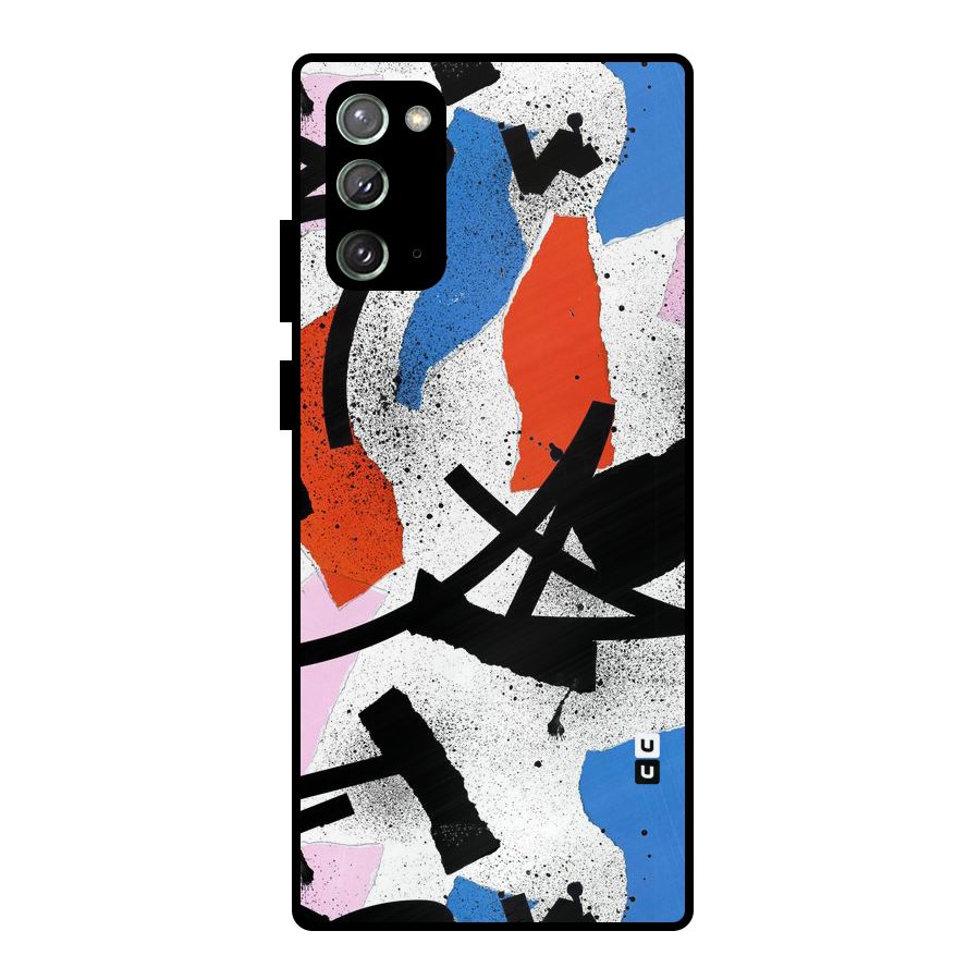 Coloured Abstract Art Metal Back Case for Galaxy Note 20