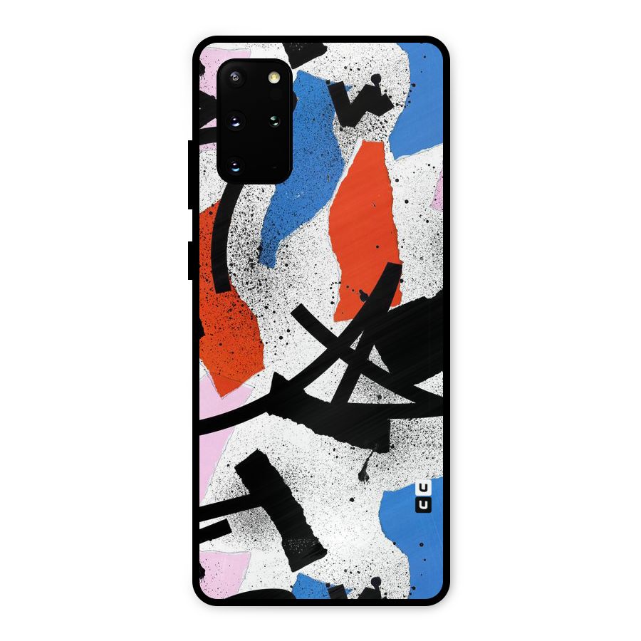 Coloured Abstract Art Metal Back Case for Galaxy S20 Plus