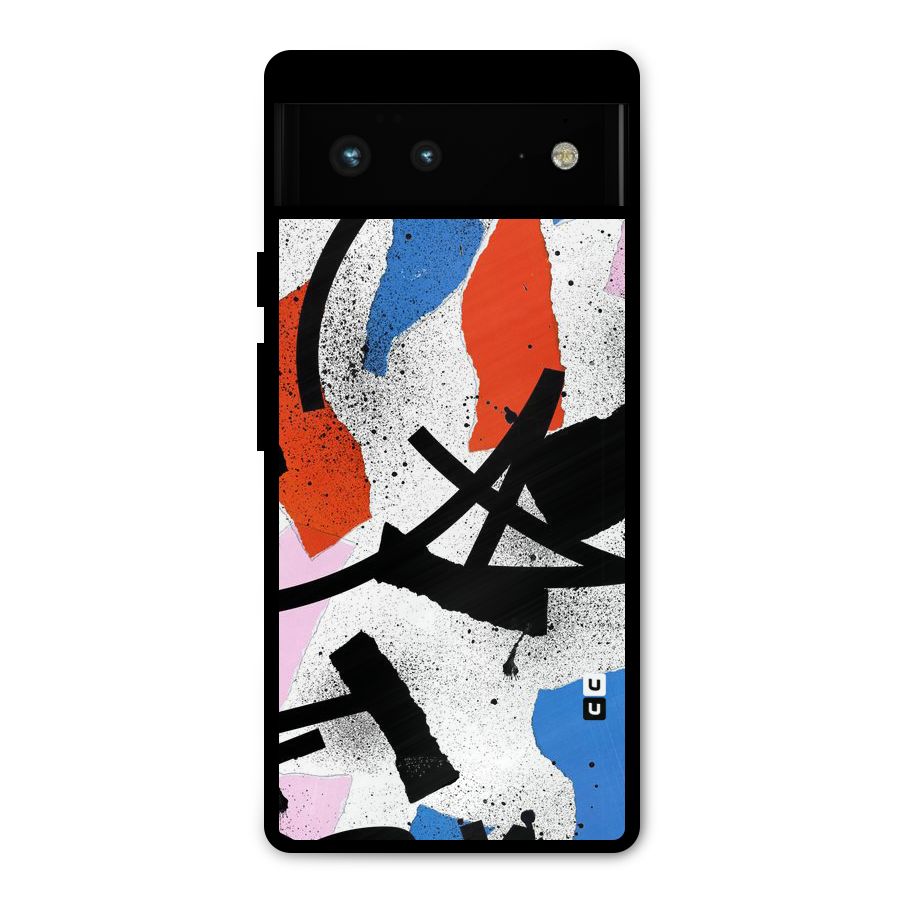 Coloured Abstract Art Metal Back Case for Google Pixel 6