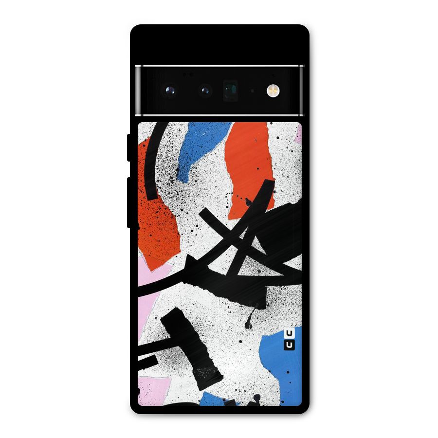Coloured Abstract Art Metal Back Case for Google Pixel 6 Pro