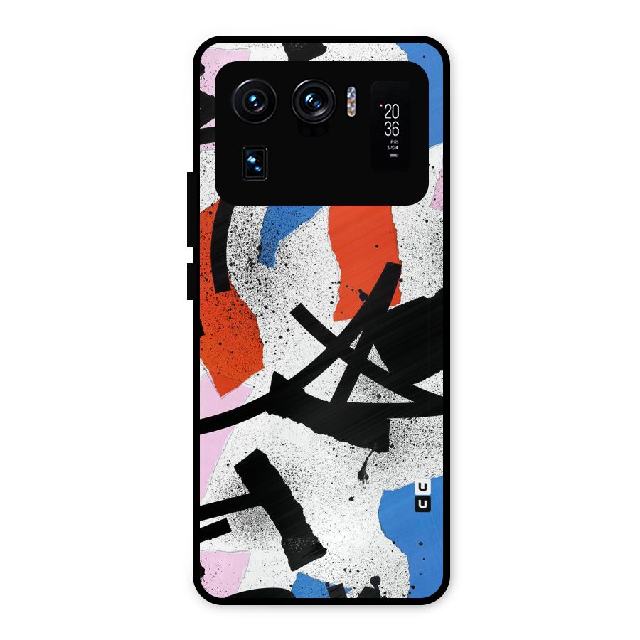 Coloured Abstract Art Metal Back Case for Mi 11 Ultra
