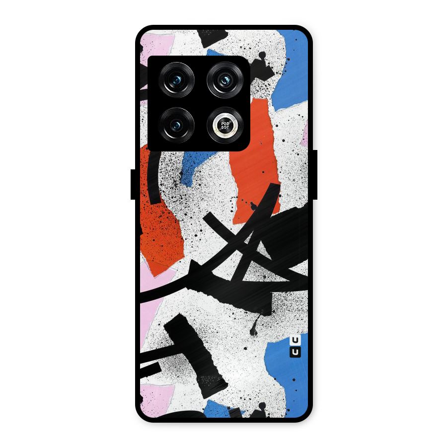 Coloured Abstract Art Metal Back Case for OnePlus 10 Pro 5G