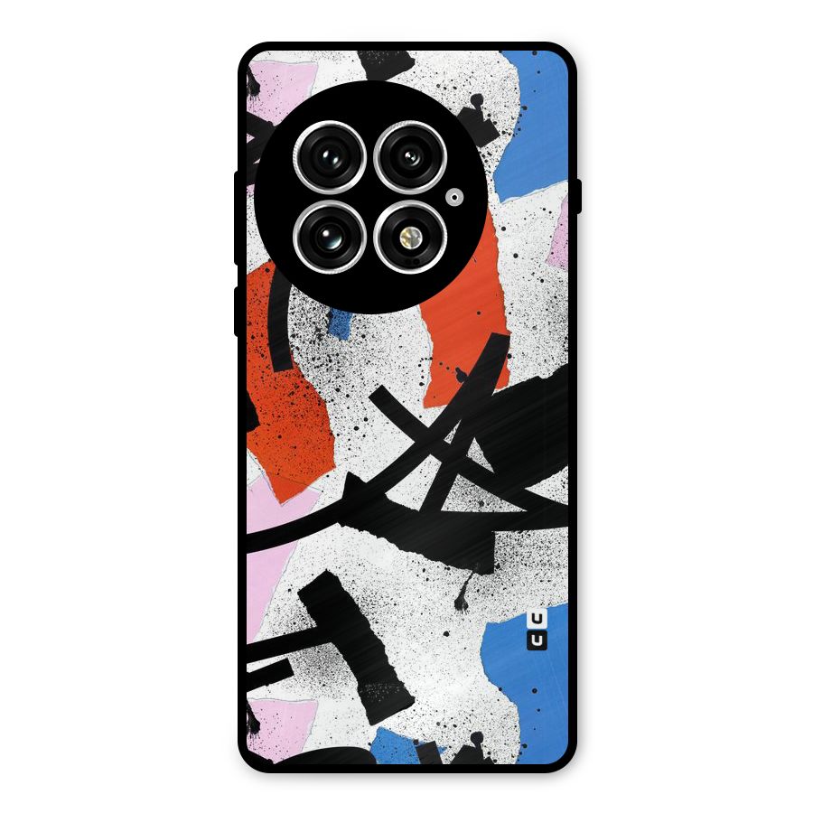 Coloured Abstract Art Metal Back Case for OnePlus 13