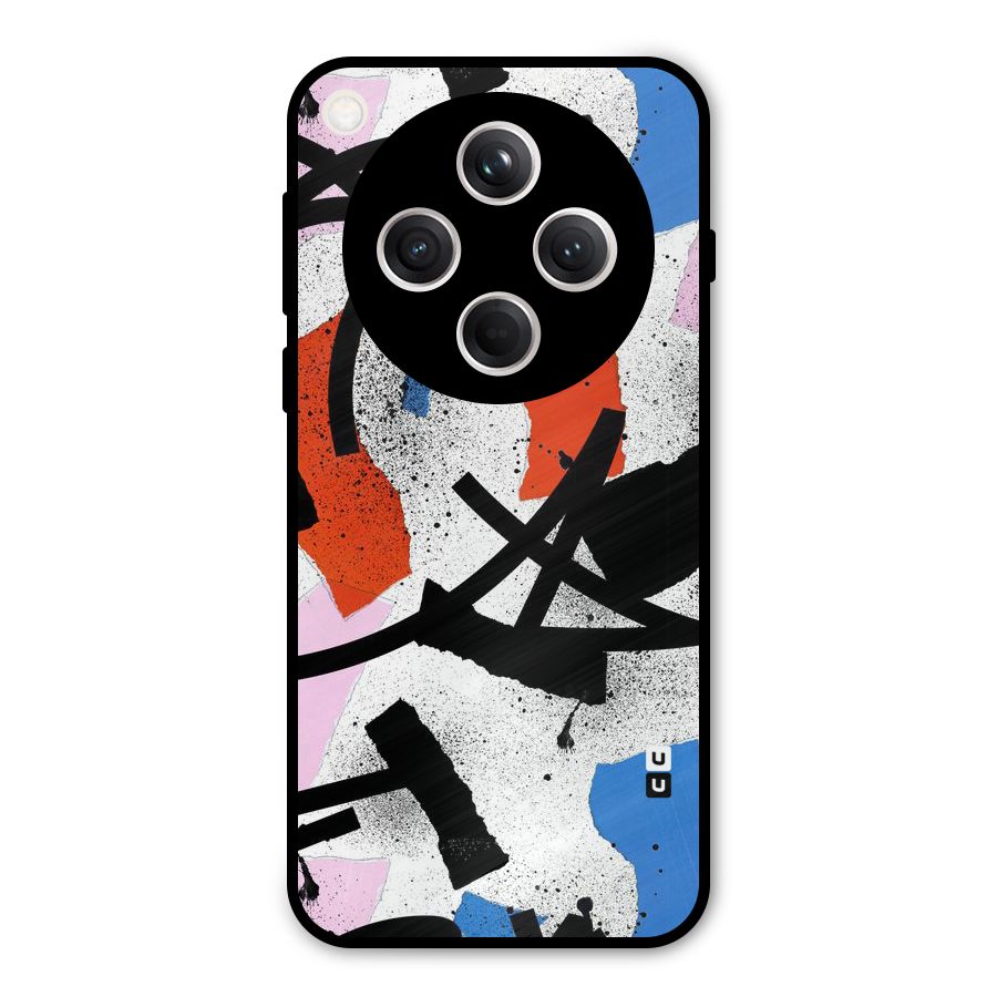 Coloured Abstract Art Metal Back Case for Oppo Find X8
