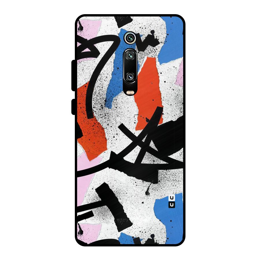 Coloured Abstract Art Metal Back Case for Redmi K20