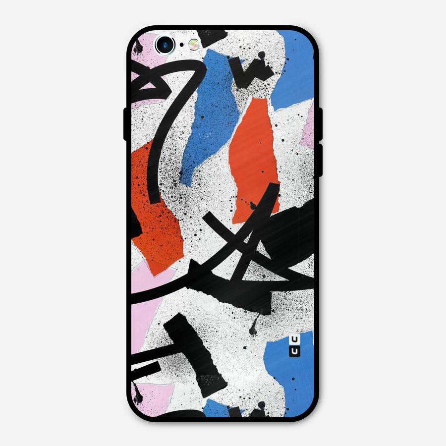 Coloured Abstract Art Metal Back Case for iPhone 6 6s