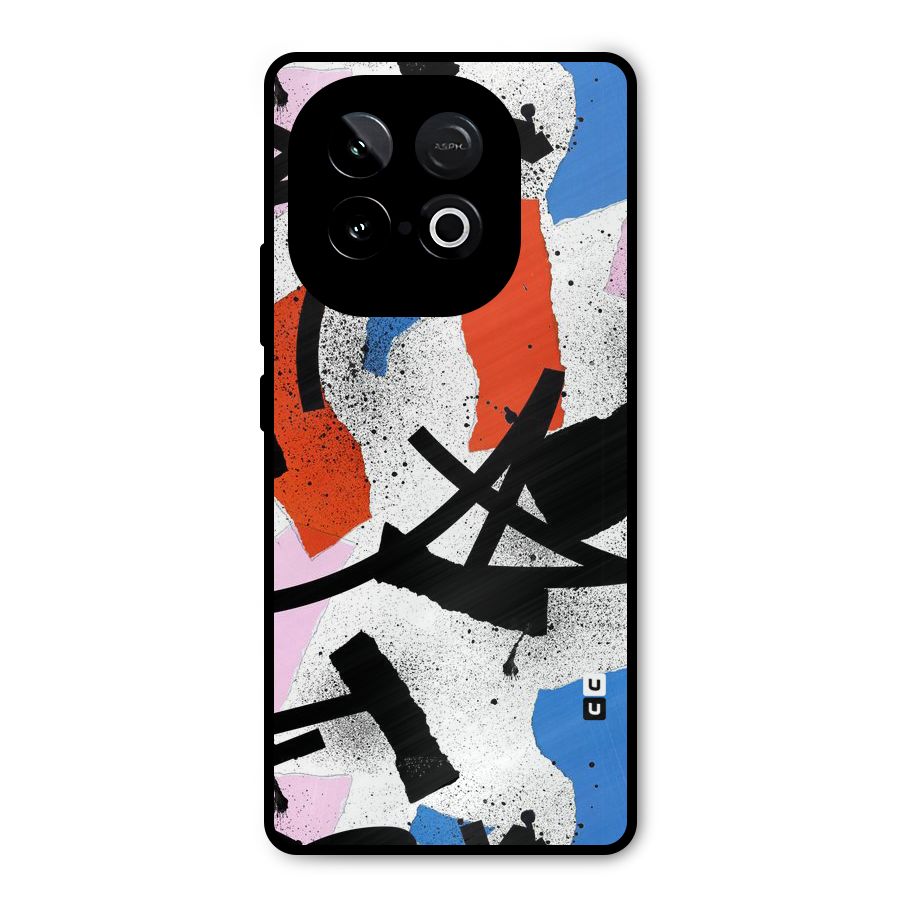 Coloured Abstract Art Metal Back Case for iQOO Neo 10