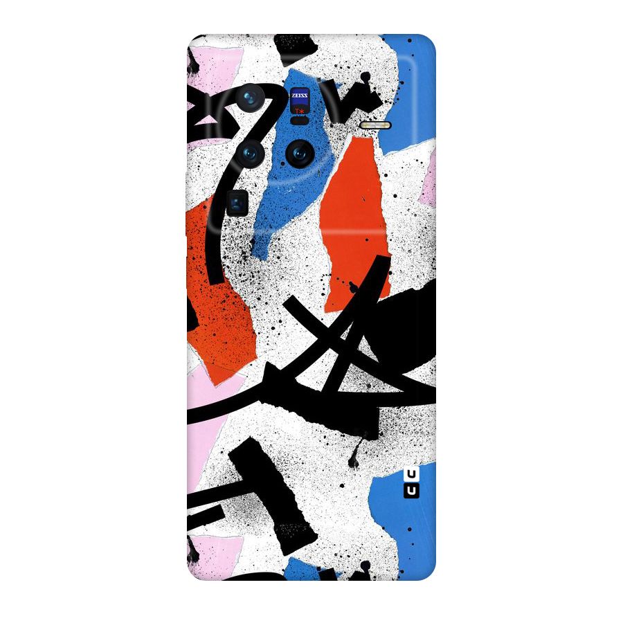 Coloured Abstract Art Original Polycarbonate Back Case for Vivo X80