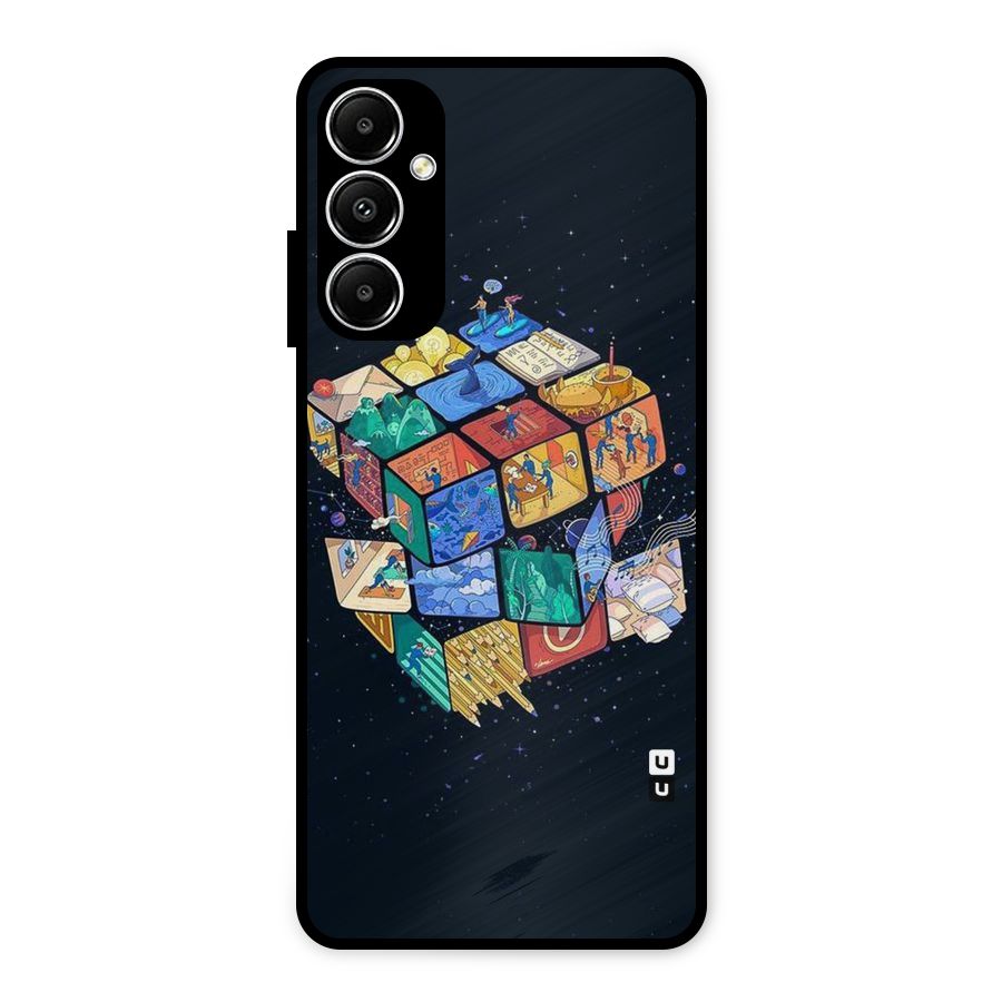 Coloured Rubic Metal Back Case for Galaxy A05s