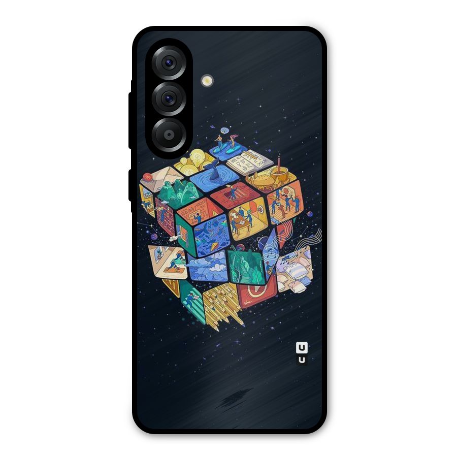 Coloured Rubic Metal Back Case for Galaxy A56