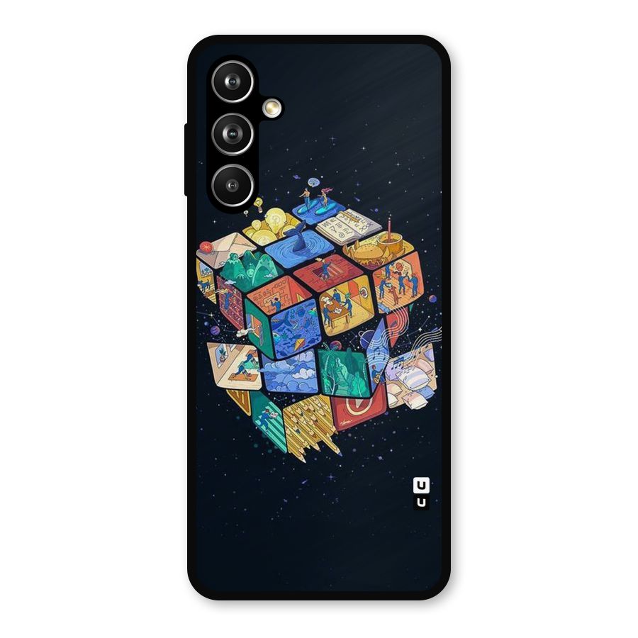 Coloured Rubic Metal Back Case for Galaxy F54