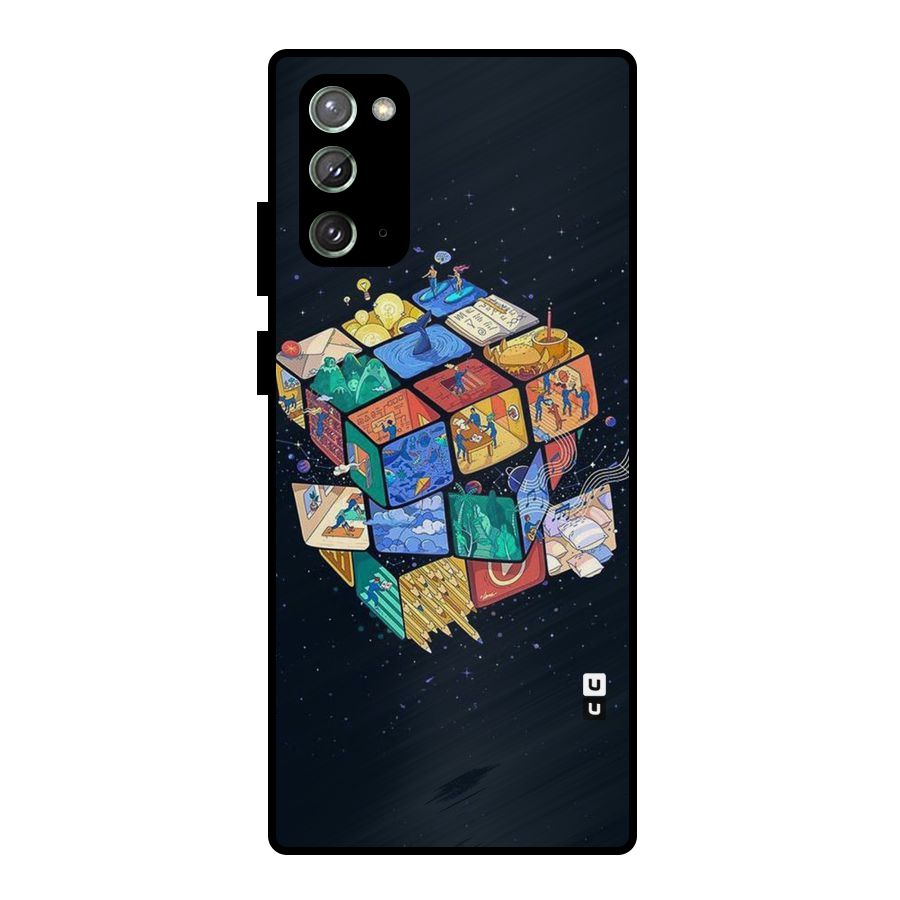 Coloured Rubic Metal Back Case for Galaxy Note 20