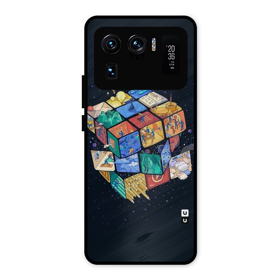 Coloured Rubic Metal Back Case for Mi 11 Ultra